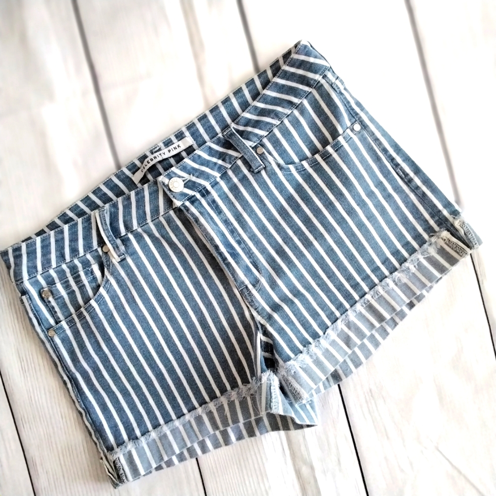 Celebrity Pink Striped Shorts 🌺 NWOT